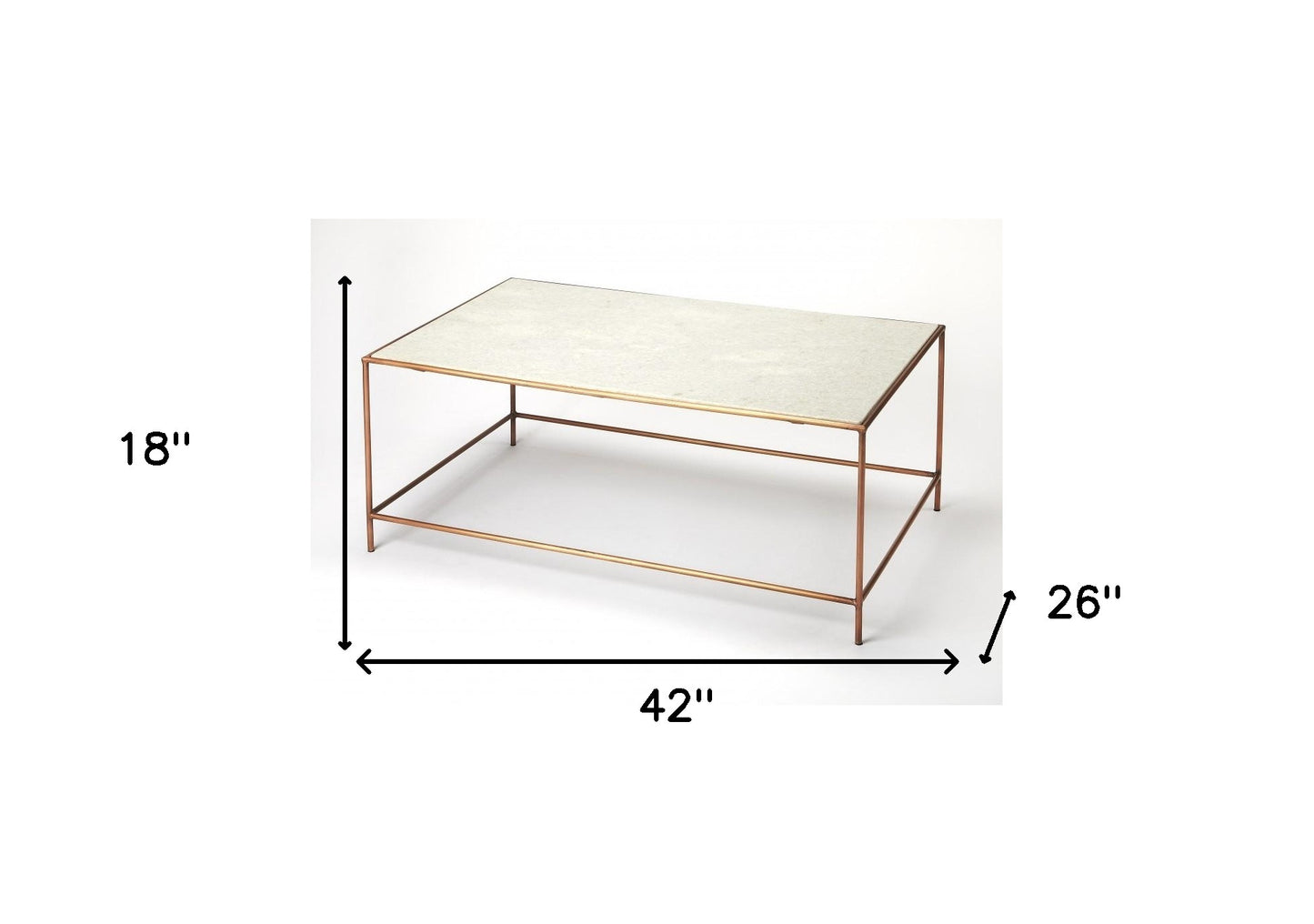 Classic White Marble Coffee Table By Homeroots | Coffee Tables | Modishstore - 6