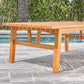 Natural Wood Outdoor Rectangular Coffee Table By Homeroots | Outdoor Tables | Modishstore - 3
