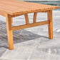 Natural Wood Outdoor Rectangular Coffee Table By Homeroots | Outdoor Tables | Modishstore - 4