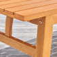Natural Wood Outdoor Rectangular Coffee Table By Homeroots | Outdoor Tables | Modishstore - 6