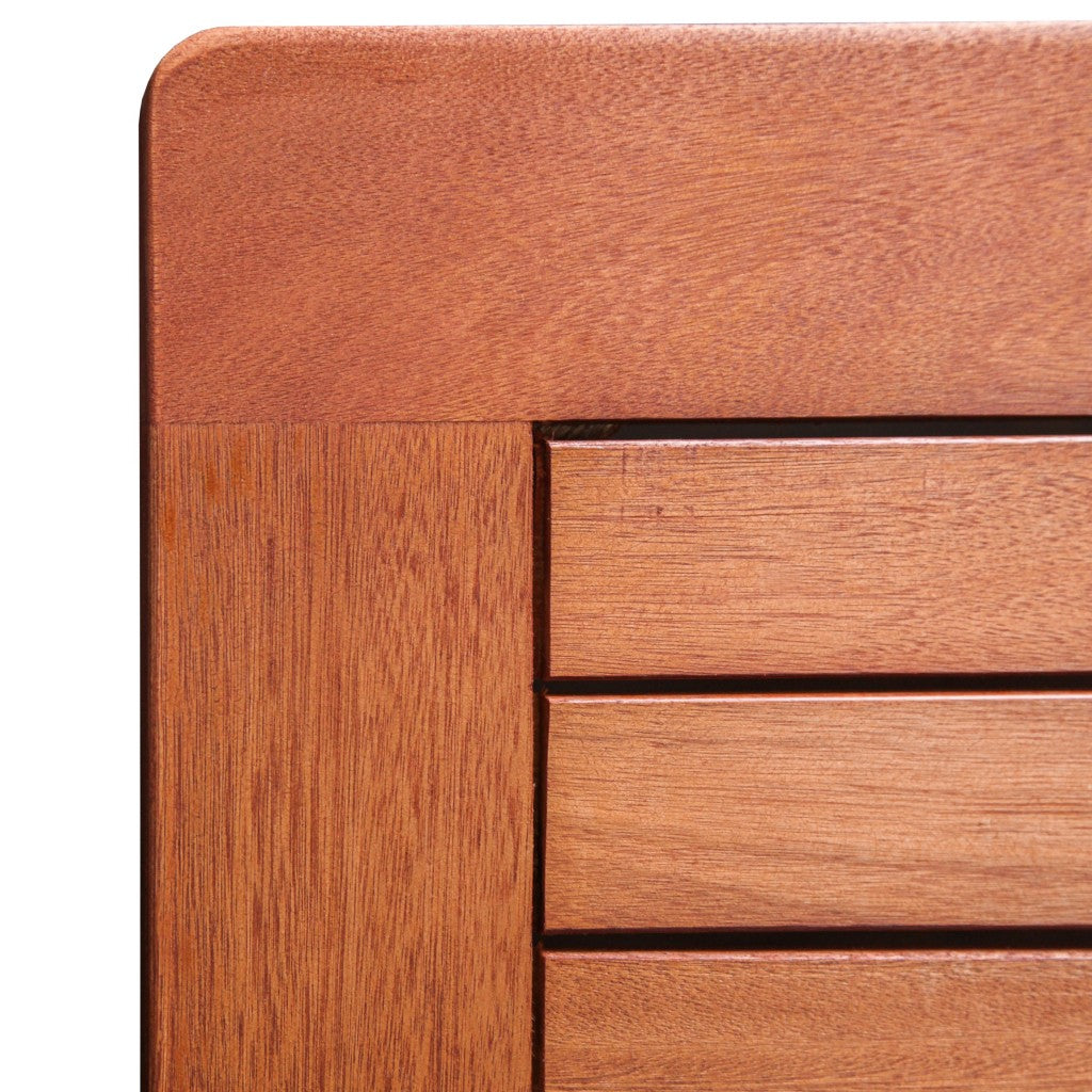 Chestnut Brown Square Bar Table By Homeroots | Outdoor Tables | Modishstore - 3