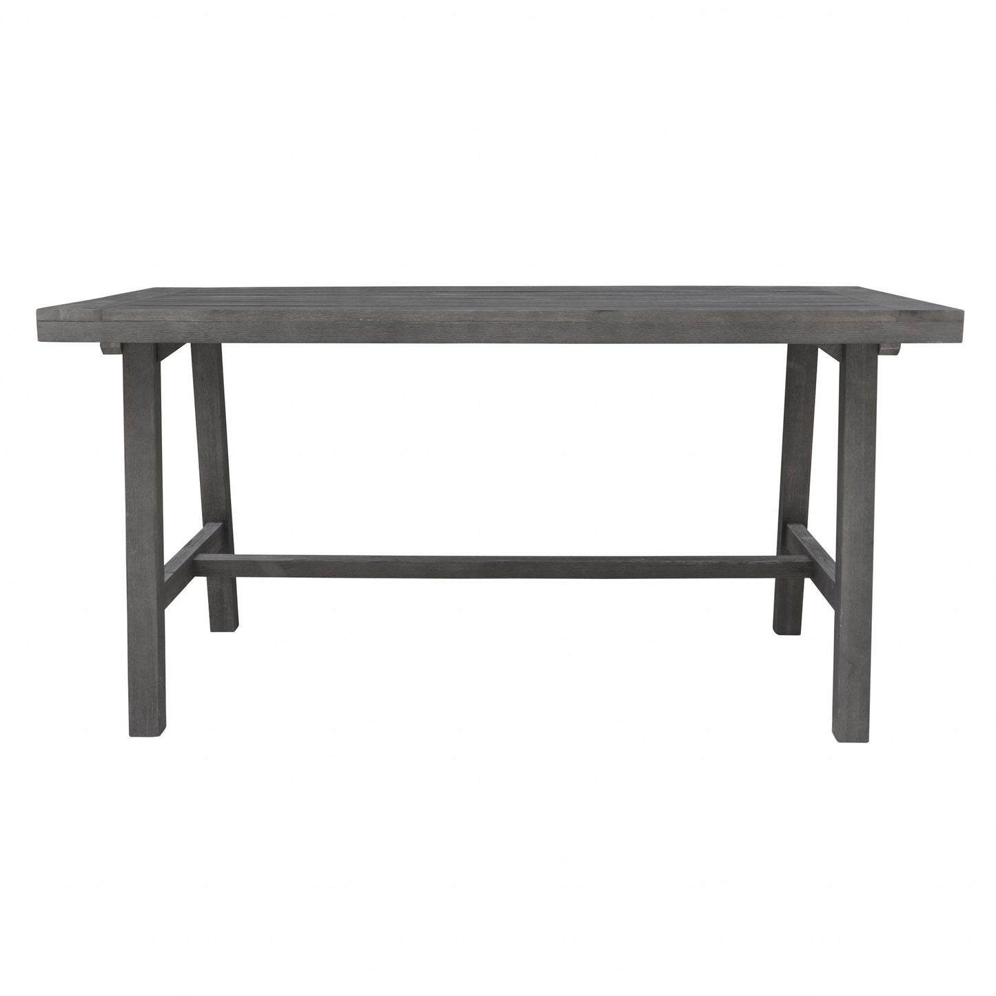 Dark Grey Dining Table with Leg Support By Homeroots | Outdoor Tables | Modishstore - 5