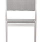Set Of Two 18" White Aluminum Side Chair By Homeroots