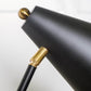 Sleek Black and Gold Cone Adjustable Table or Desk Lamp By Homeroots | Desk Lamps | Modishstore - 5