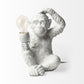 White Whimsical Monkey Table or Desk Lamp By Homeroots | Desk Lamps | Modishstore - 2