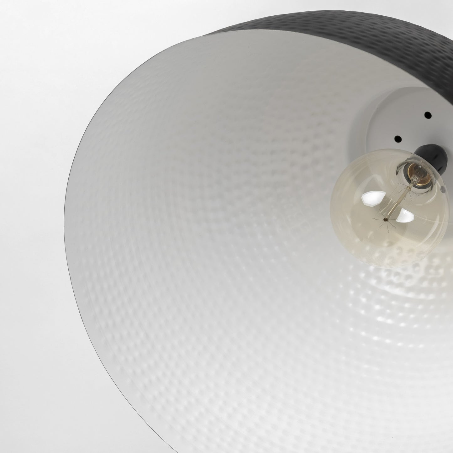 Hammered Gray Metal Pendant Hanging Light By Homeroots | Pendant Lamps | Modishstore - 8