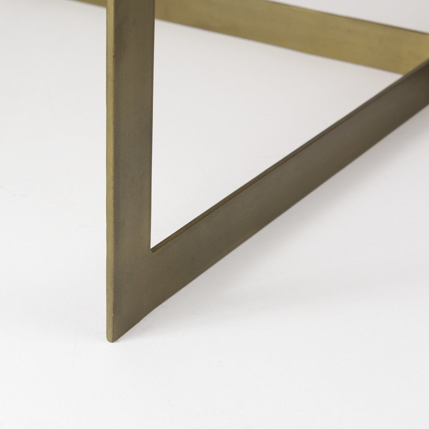 Light Brown Wood and Metal Coffee Table By Homeroots | Coffee Tables | Modishstore - 9