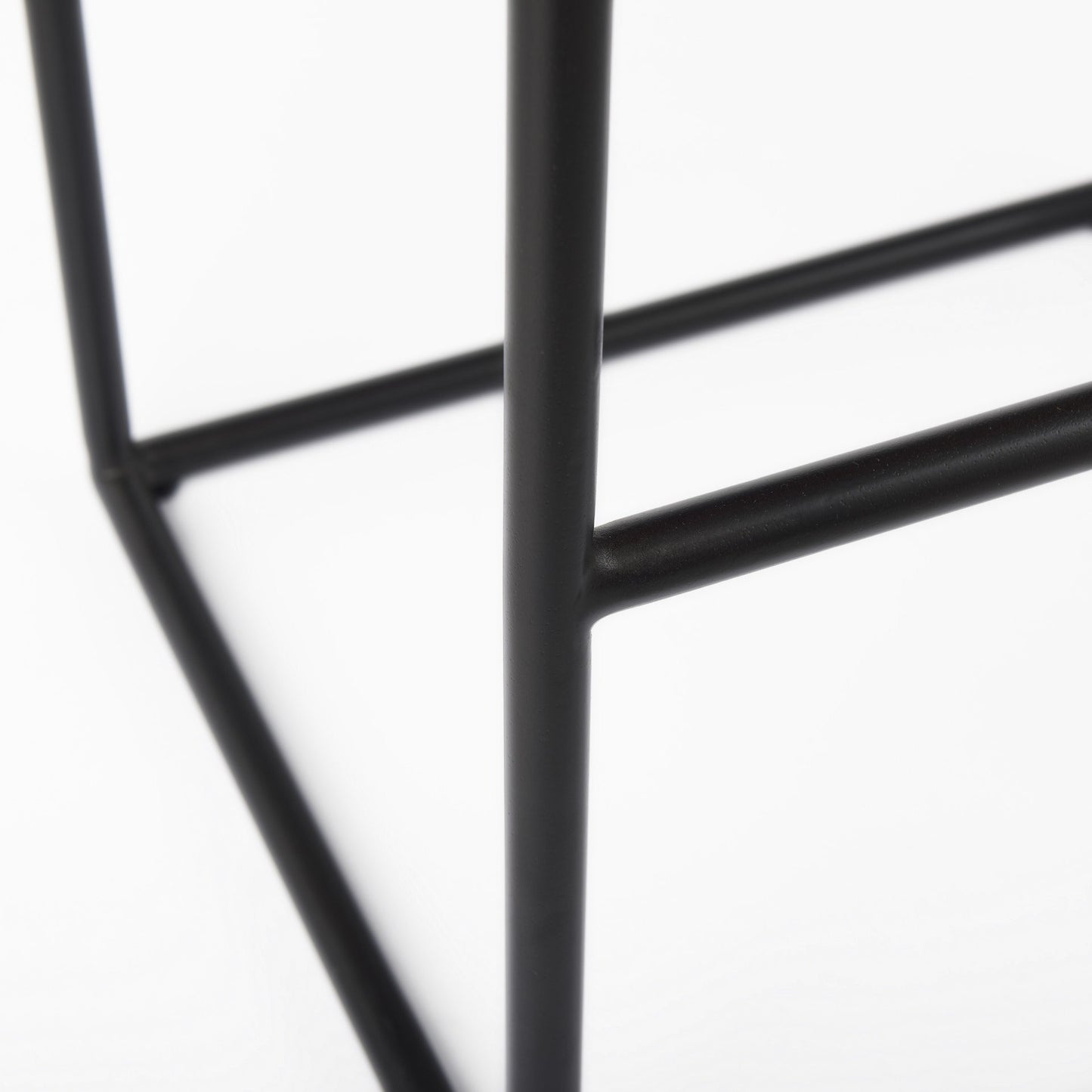 Dark Brown Woven Leather Bar Stool By Homeroots | Bar Stools | Modishstore - 9