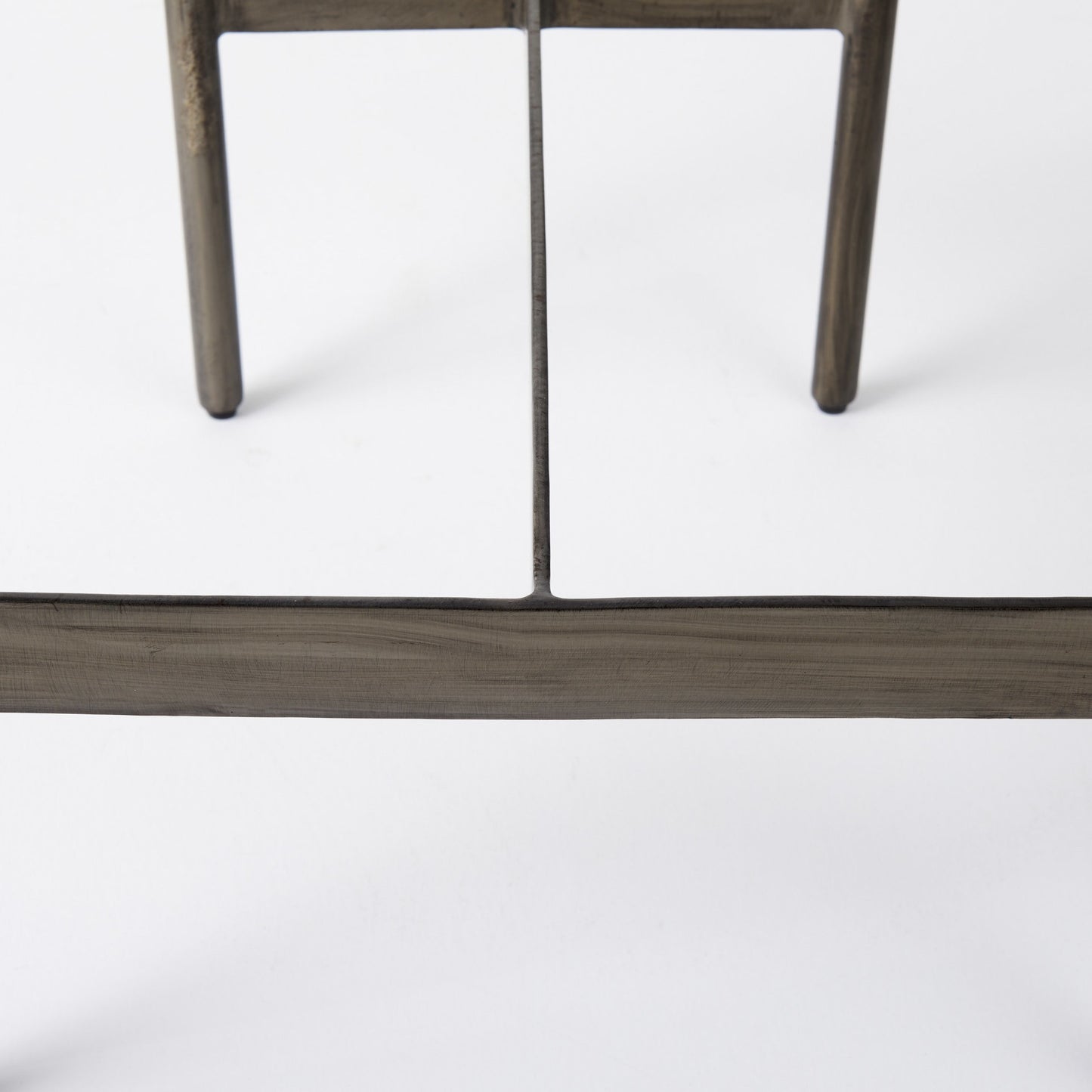 Black Leather Counter Stool With Gold Metal Frame By Homeroots | Counter Stools | Modishstore - 9