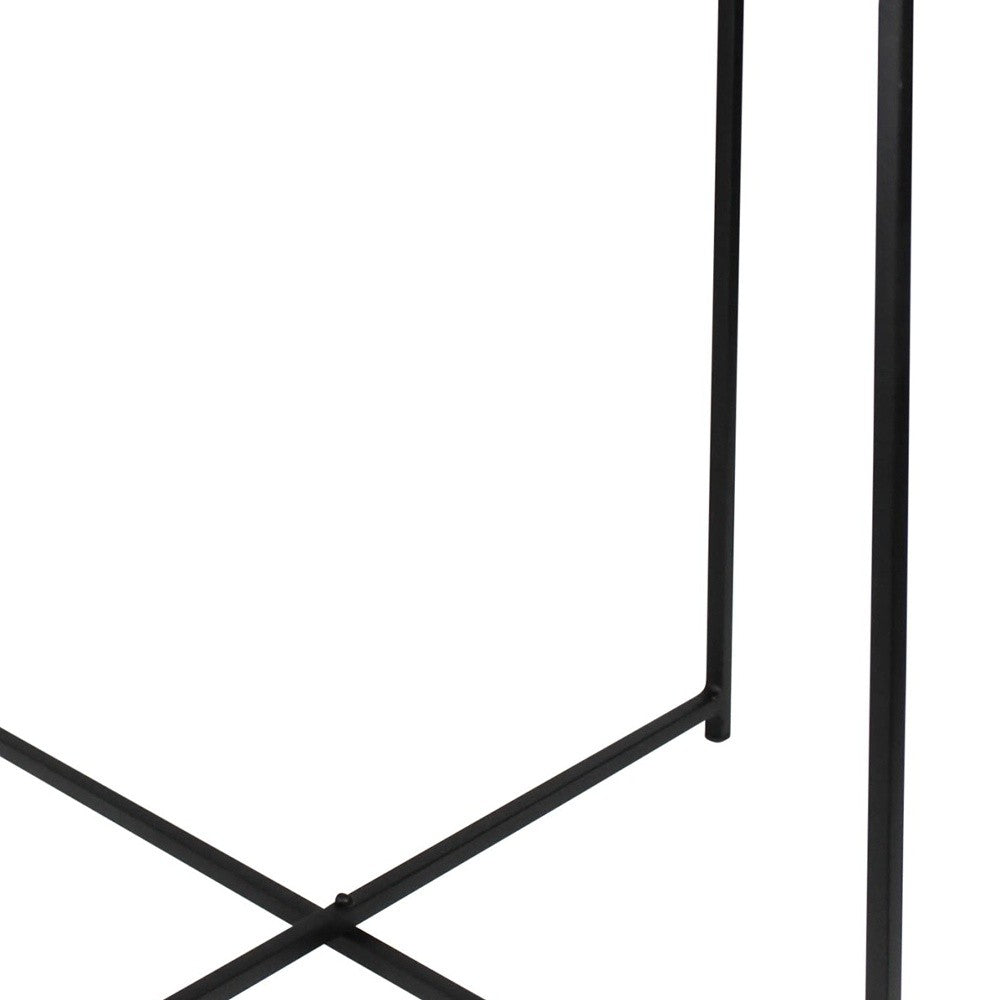 Gold Metal Tray Top Table By Homeroots | Stands | Modishstore - 4