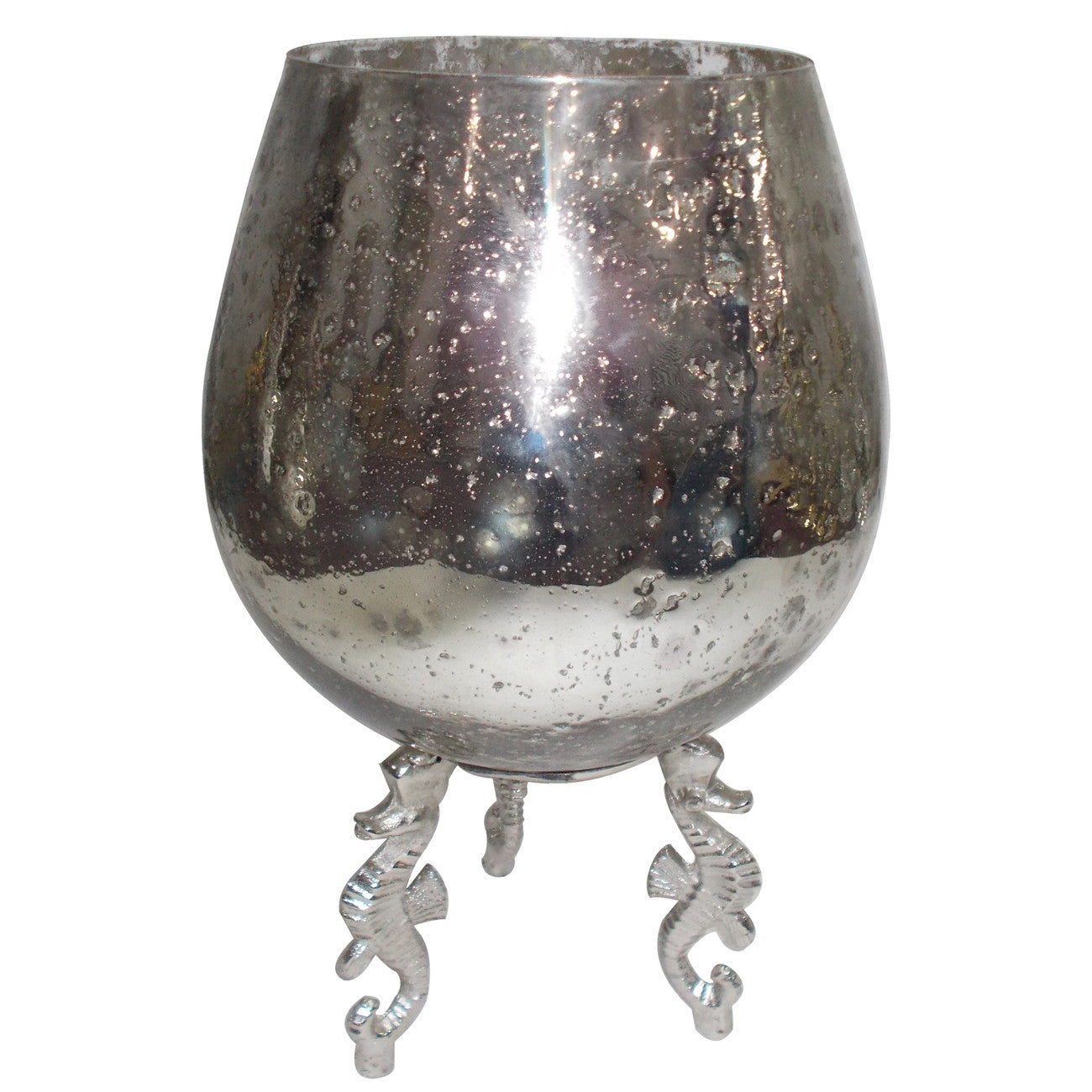 Aluminum & Glass Votive Holder (15") | Candle Holders | Modishstore