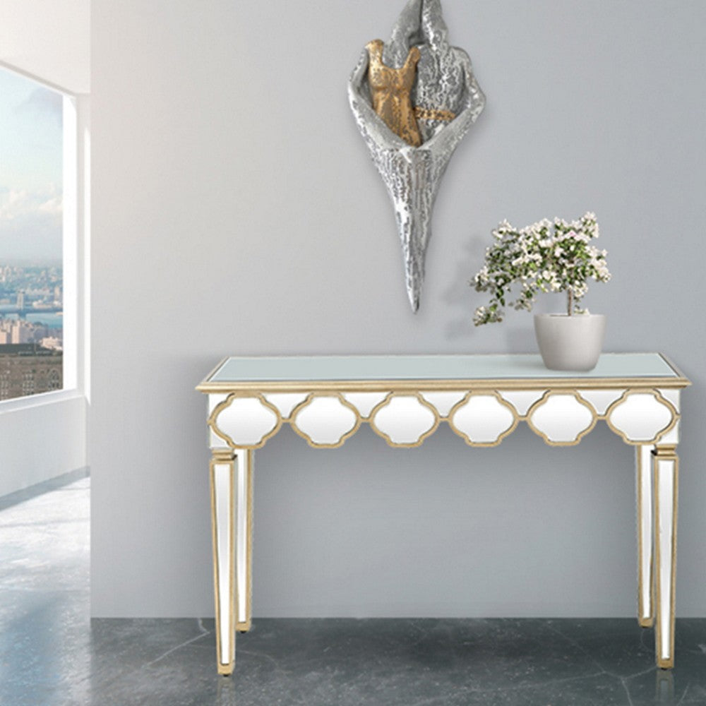 Scalloped Edge Console Table By Homeroots | Console Tables | Modishstore - 9