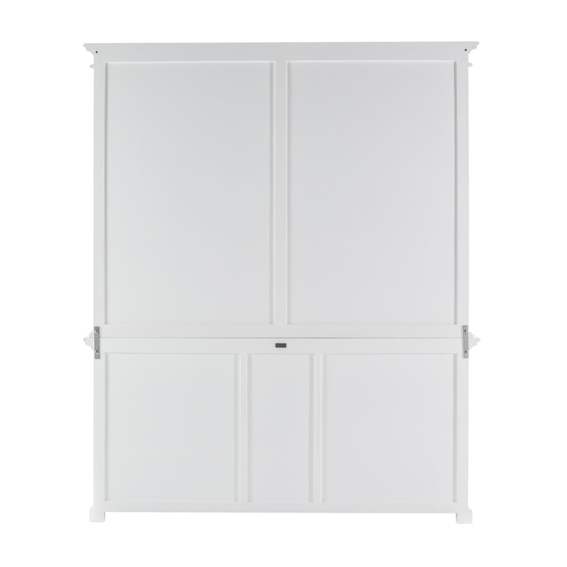 Classic White Hutch Bookcase with 5 Doors and 3 Drawers By Homeroots | Bookcases | Modishstore - 7