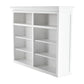 Classic White Hutch Bookcase with 5 Doors and 3 Drawers By Homeroots | Bookcases | Modishstore - 9
