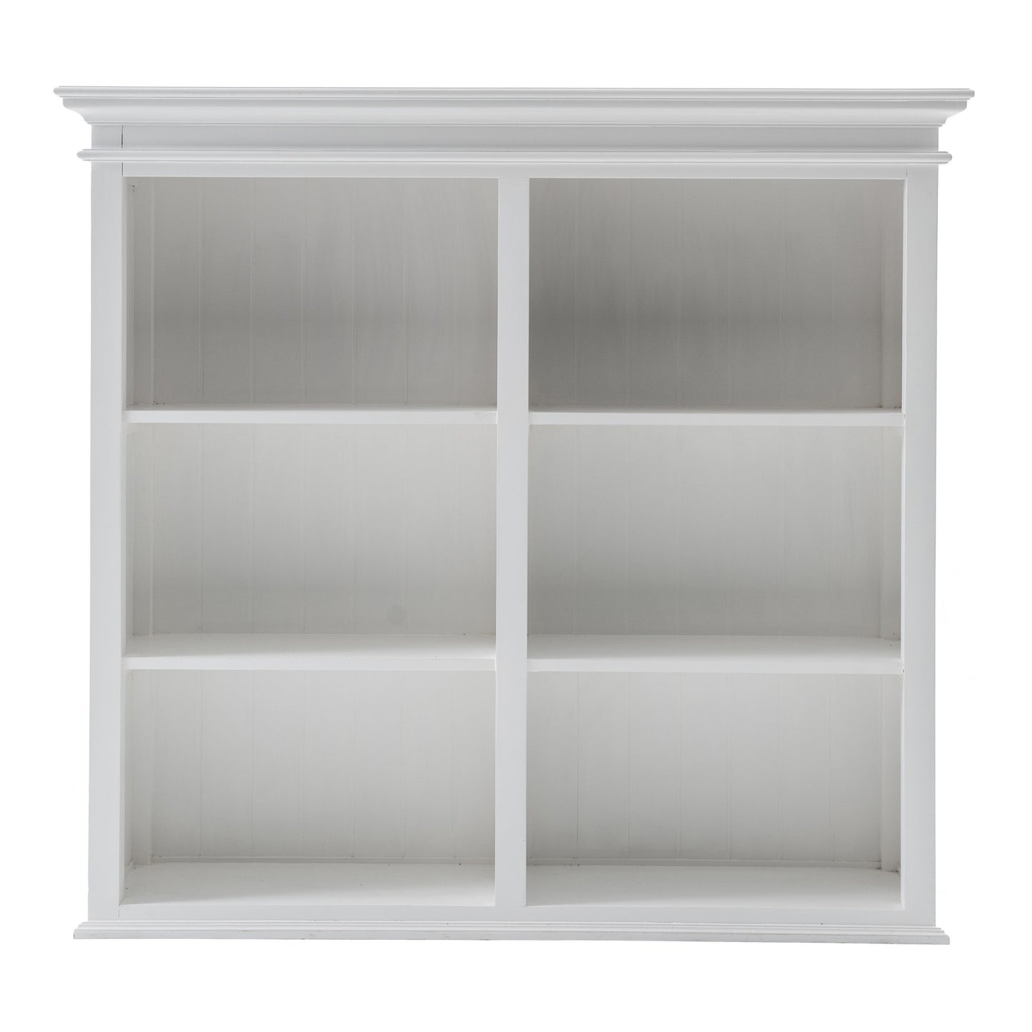 Classic White Buffet Hutch Unit with 2 Adjustable Shelves By Homeroots | Bookcases | Modishstore - 16