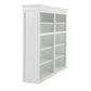 Classic White Double Bay Hutch Unit By Homeroots | Bookcases | Modishstore - 7