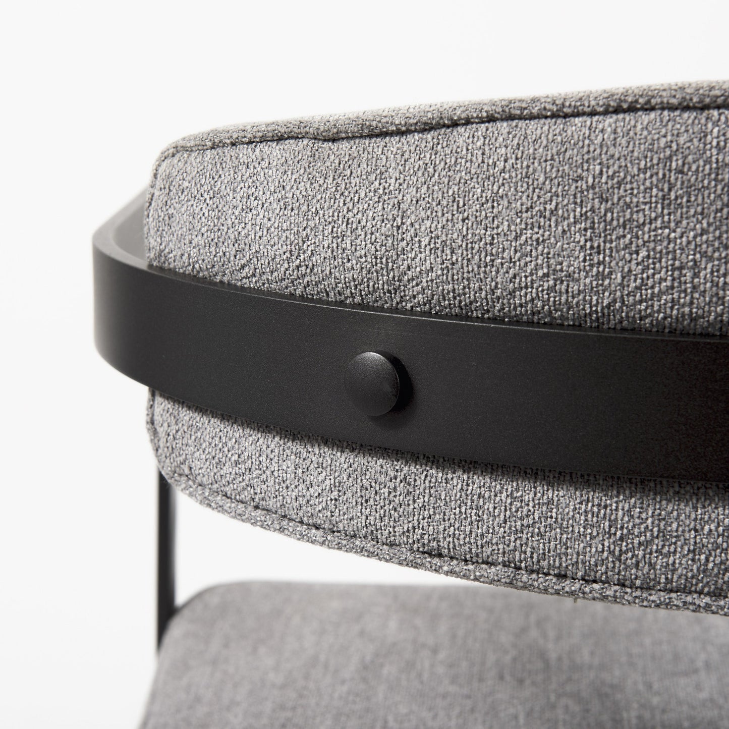 Curvy Gold And White Upholstered Dining Armchair By Homeroots | Dining Chairs | Modishstore - 18