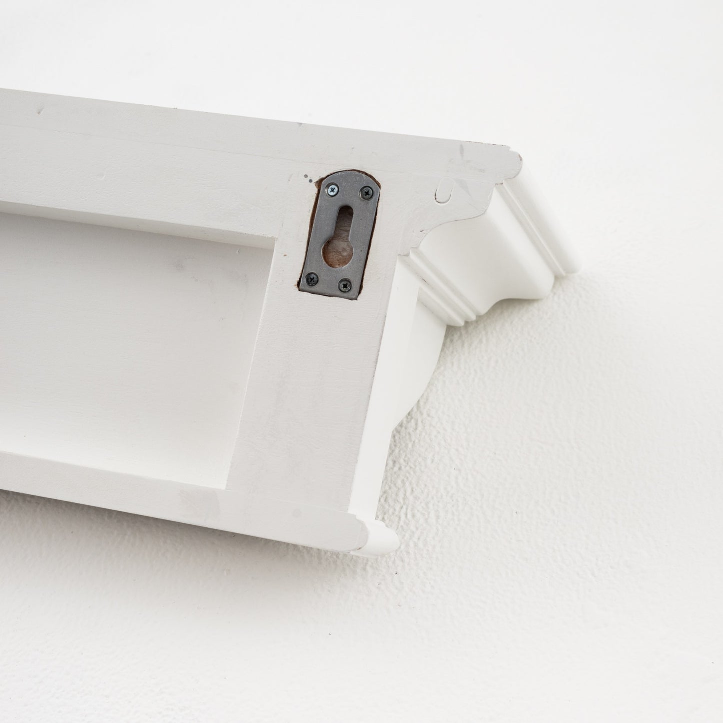 Classic White Wood Wide Eight Hook Coat Rack By Homeroots | Coat Racks | Modishstore - 9