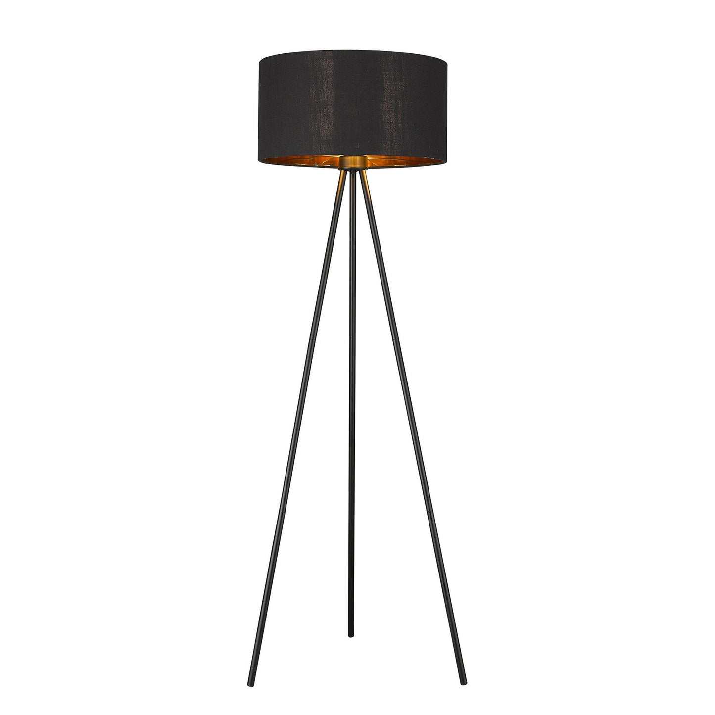 Morenci 1-Light Matte Black Floor Lamp By Homeroots | Floor Lamps | Modishstore - 2