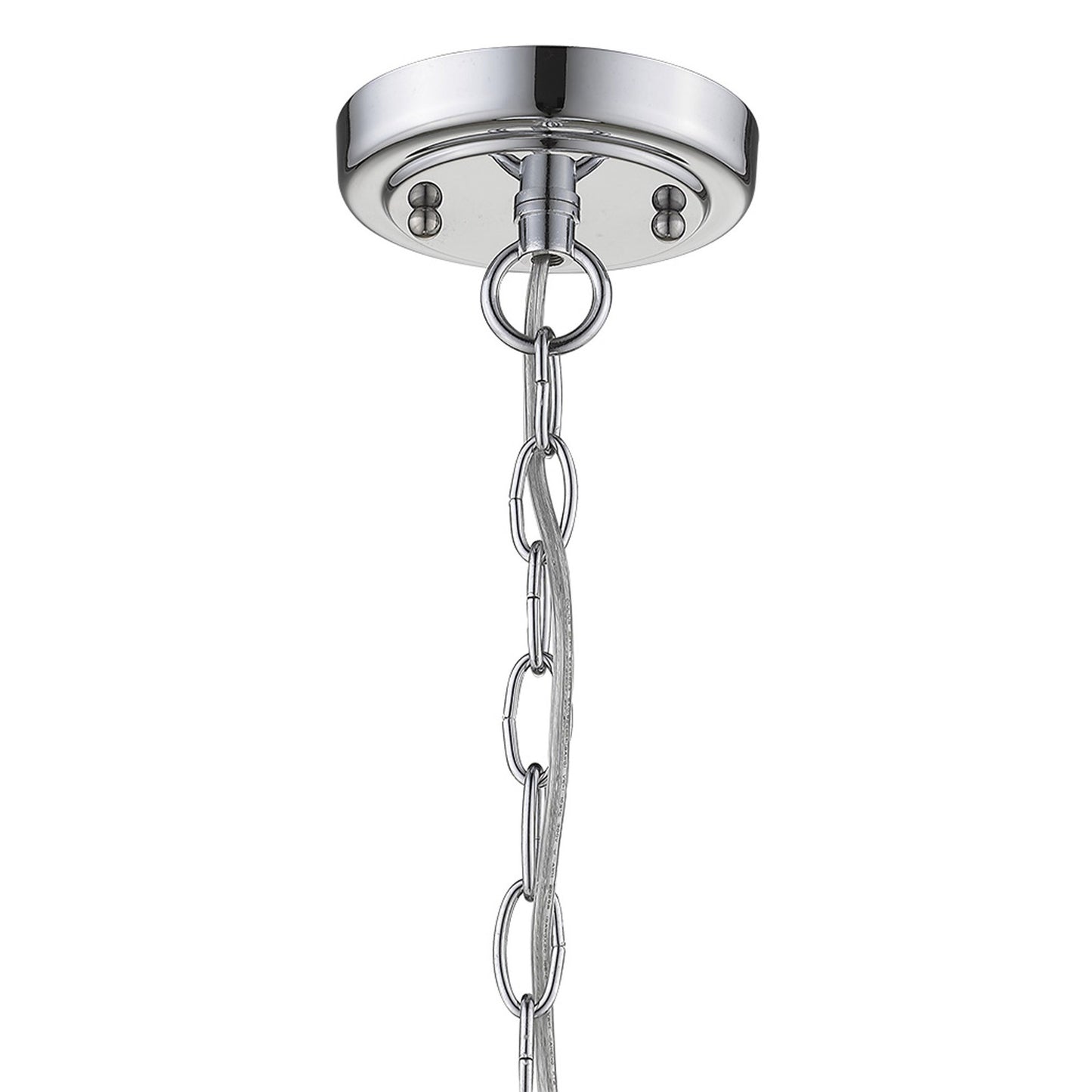 Dylan 3-Light Chrome Hanging Lantern By Homeroots | Lanterns | Modishstore - 8