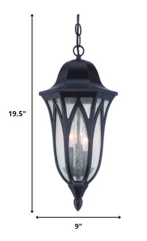 Antique Bronze Geometric Glass Hanging Light By Homeroots | Chandeliers | Modishstore - 2