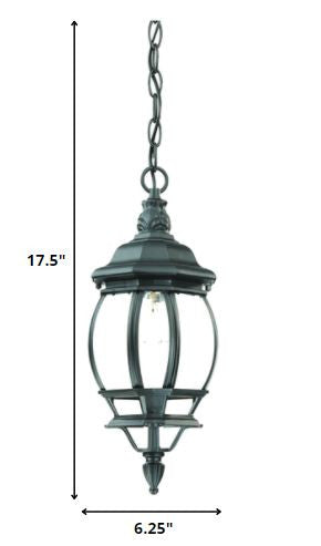 Matte Black Glass Globe Hanging Light By Homeroots | Chandeliers | Modishstore - 2