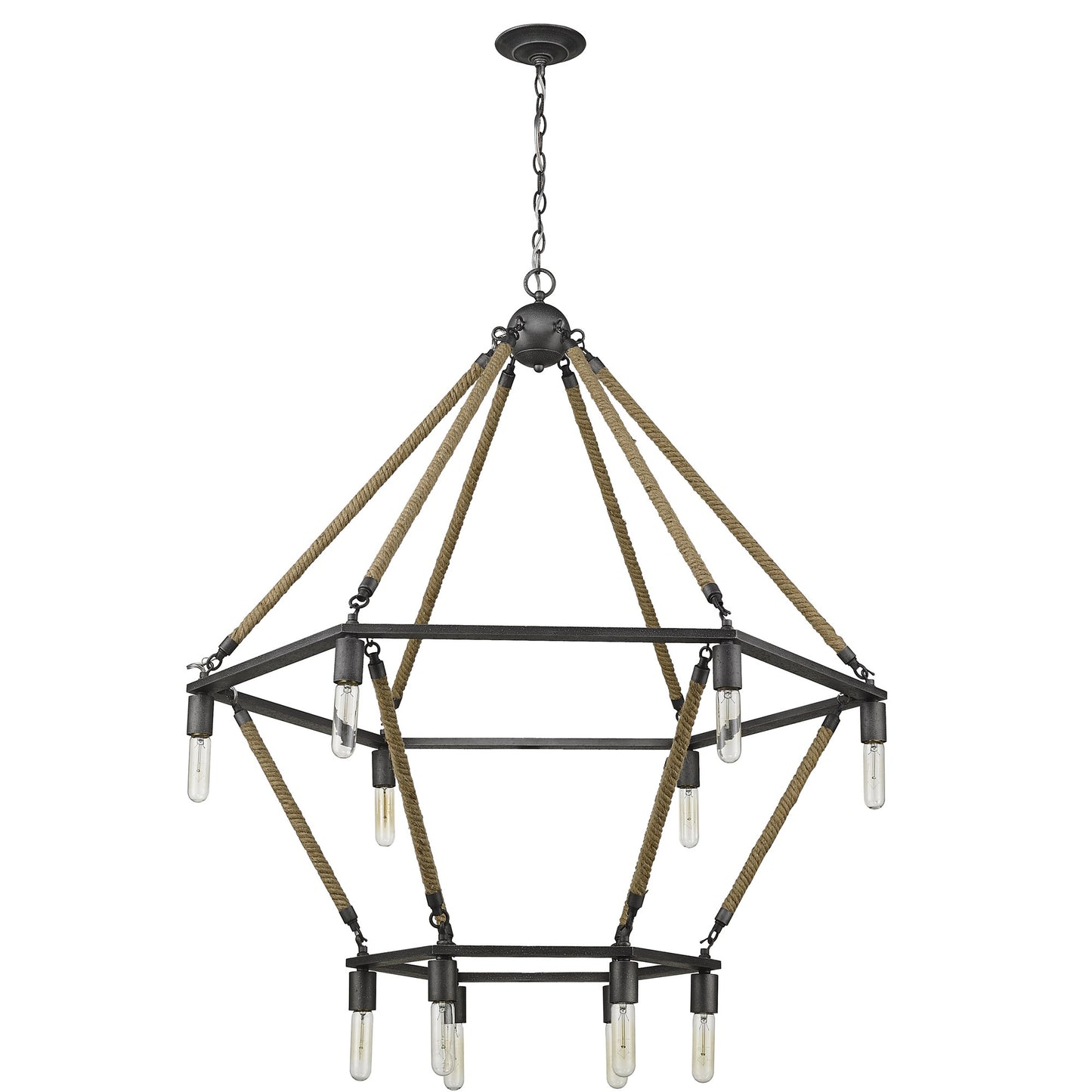 Holden 12-Light Antique Gray Wagon Wheel Chandelier By Homeroots | Chandeliers | Modishstore - 9