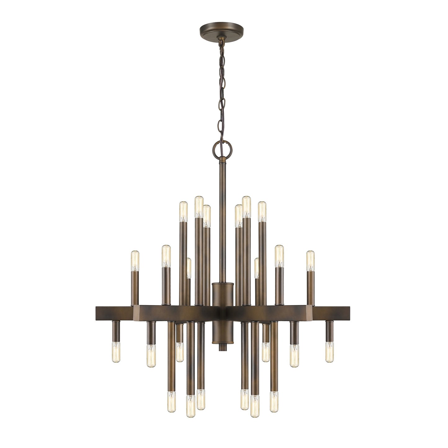 Fallon 24-Light Oil-Rubbed Bronze Chandelier By Homeroots | Chandeliers | Modishstore - 9