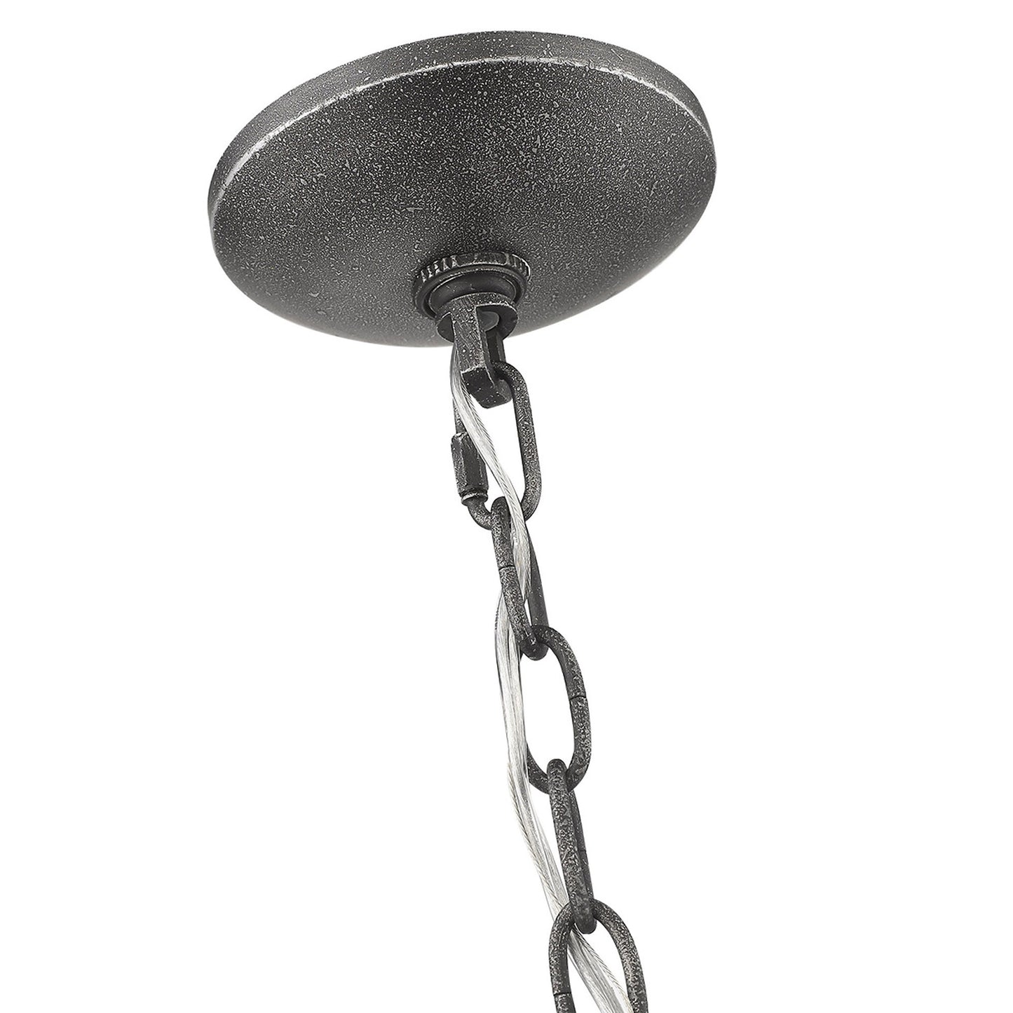 Grayson 9-Light Antique Gray Chandelier By Homeroots | Chandeliers | Modishstore - 7