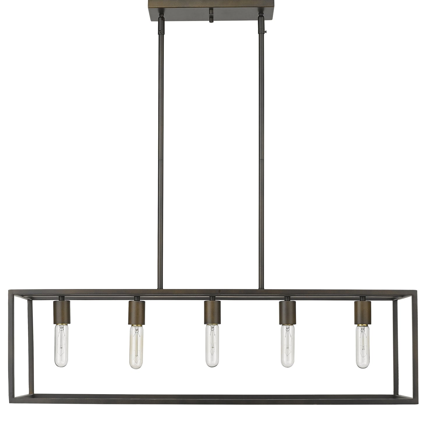 Cobar 5-Light Soil-Rubbed Bronze Island Pendant By Homeroots | Pendant Lamps | Modishstore - 6