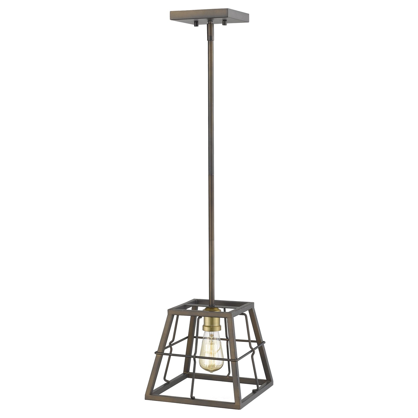 Charley 1-Light Oil-Rubbed Bronze Mini-Pendant By Homeroots | Pendant Lamps | Modishstore - 3