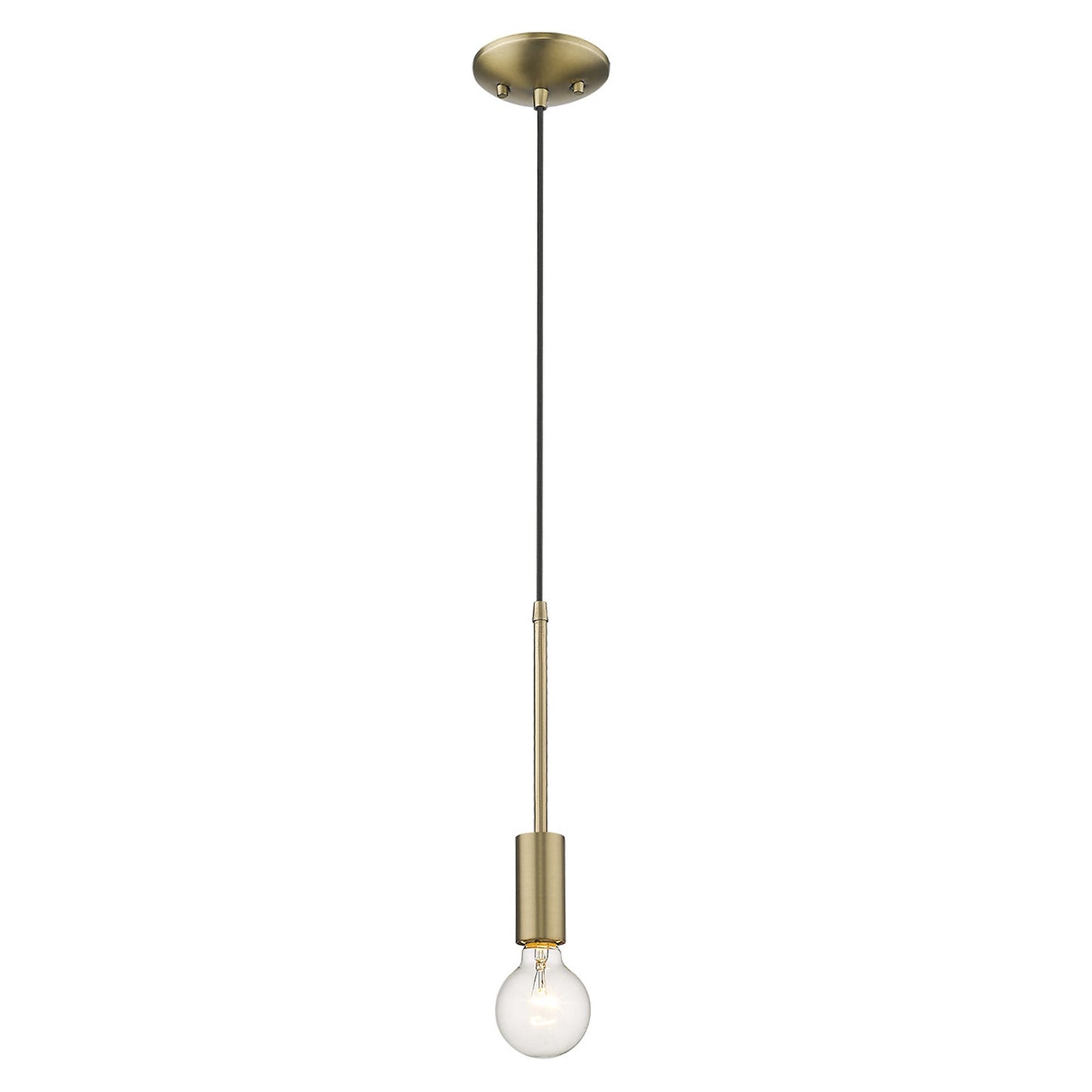 Dull Gold Mini Pendant Hanging Light By Homeroots | Pendant Lamps | Modishstore - 9