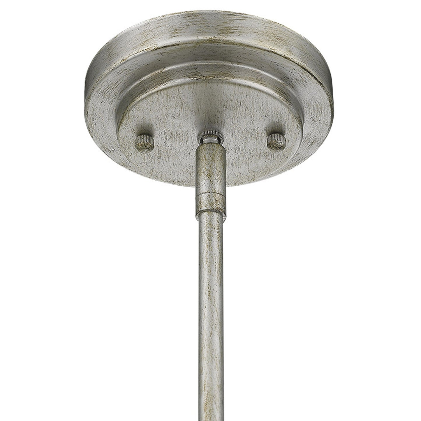 Amoret 3-Light Antique Silver Convertible Pendant By Homeroots | Pendant Lamps | Modishstore - 7