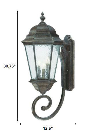 Telfair 3-Light Black Coral Wall Light By Homeroots | Wall Lamps | Modishstore - 5