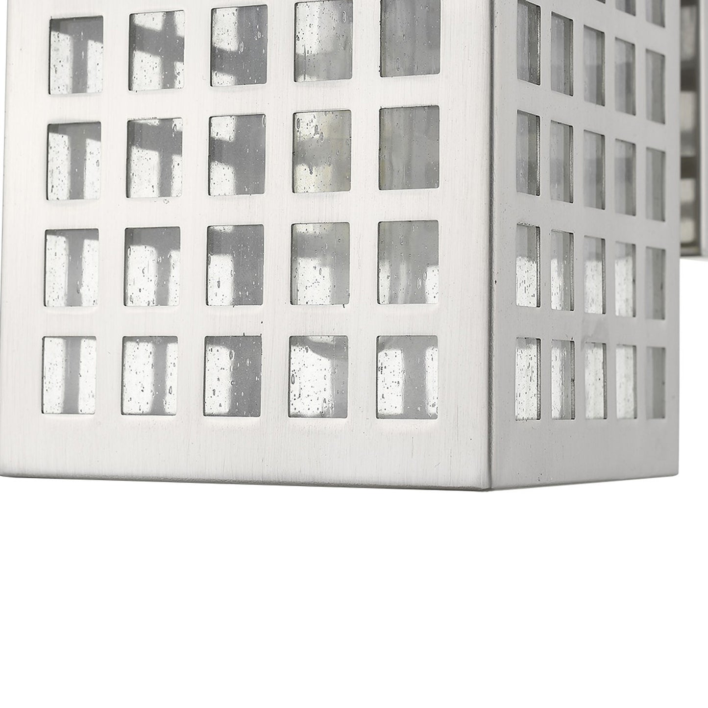 Letzel 1-Light Satin Nickel Wall Light By Homeroots | Wall Lamps | Modishstore - 7