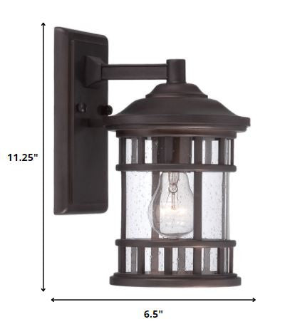 Antique Bronze Canister Wall Light By Homeroots | Wall Lamps | Modishstore - 2