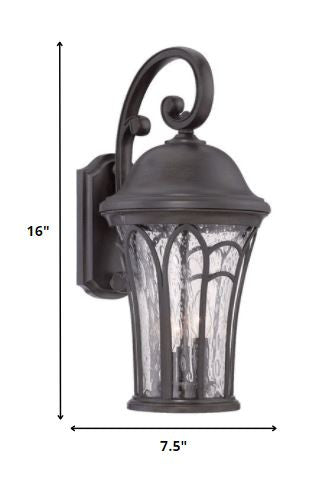 Matte Black Tapered Goblet Wall Light By Homeroots | Wall Lamps | Modishstore - 2