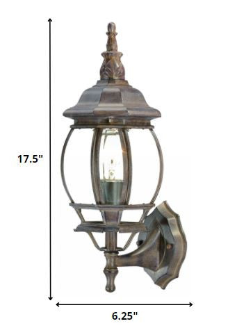 Dark Brown Glass Globe Wall Light By Homeroots | Wall Lamps | Modishstore - 2