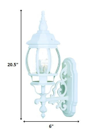 White Glass Globe Wall Light By Homeroots | Wall Lamps | Modishstore - 2