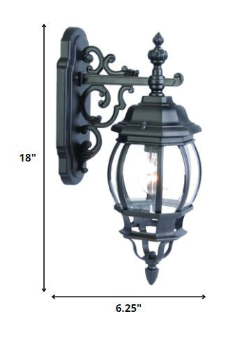 Matte Black Hanging Glass Globe Wall Light By Homeroots | Wall Lamps | Modishstore - 2