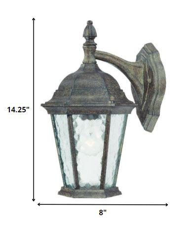 Two Light Brown Hanging Carousel Lantern Wall Light By Homeroots | Wall Lamps | Modishstore - 2