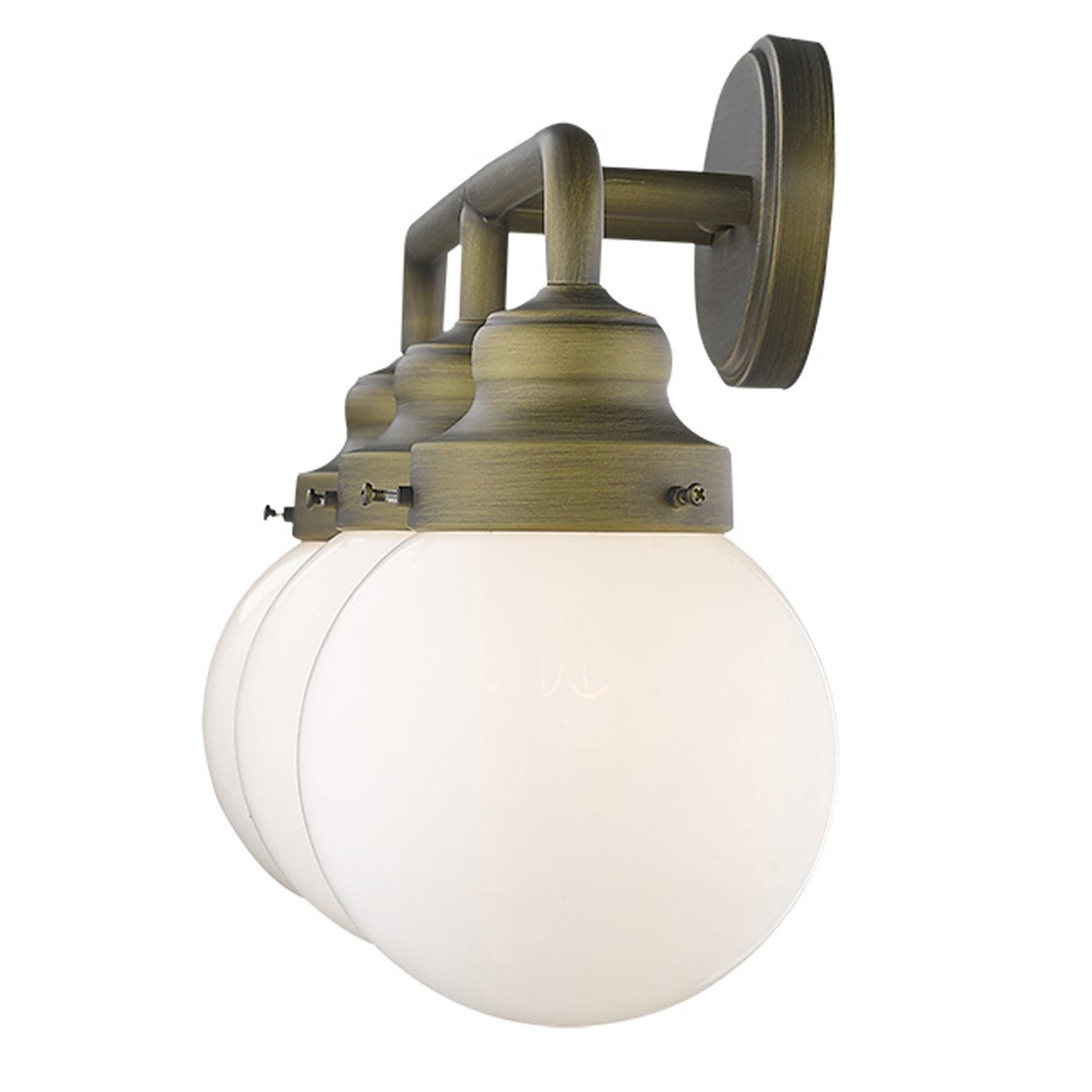 Portsmith 3-Light Raw Brass Vanity By Homeroots | Vanity Light | Modishstore - 4