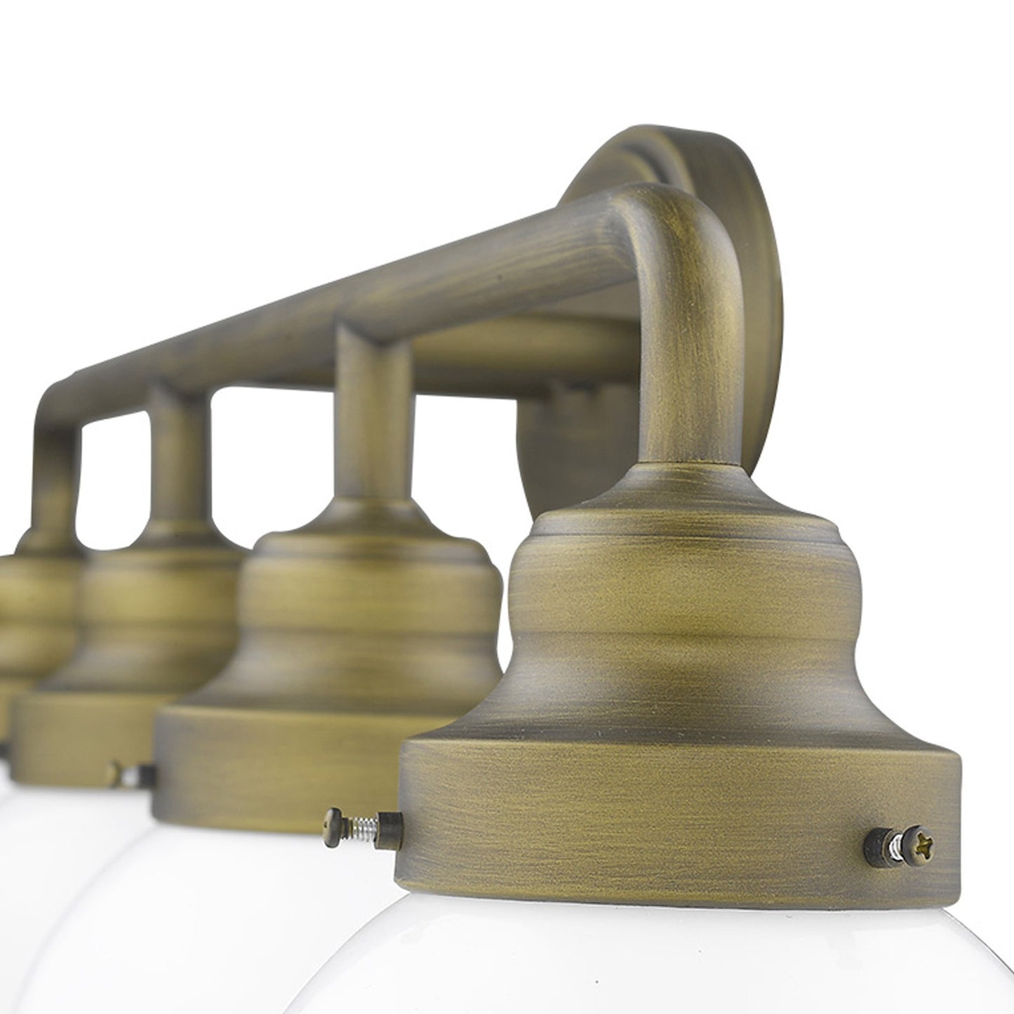 Portsmith 4-Light Raw Brass Vanity By Homeroots | Vanity Light | Modishstore - 7