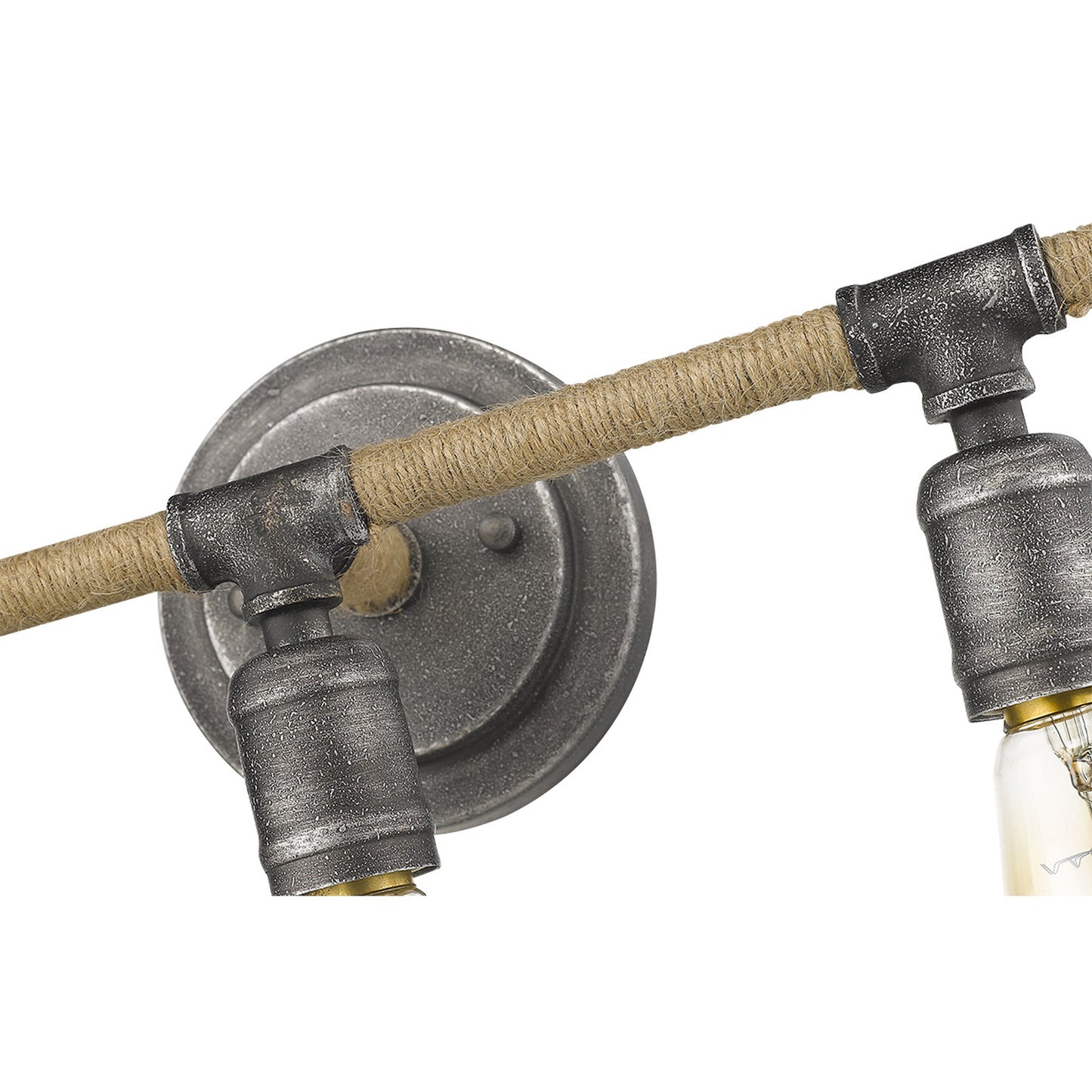 Grayson 3-Light Antique Gray Vanity By Homeroots | Vanity Light | Modishstore - 6