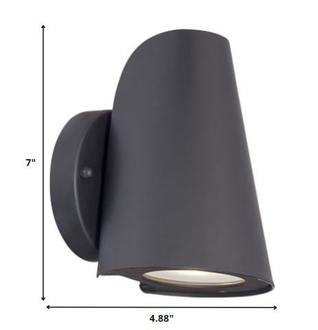 Matte Black LED Conical Wall Sconce By Homeroots | Sconces | Modishstore - 2