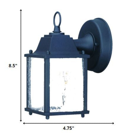 Matte Black Hanging Waterfall Glass Lantern Wall Light By Homeroots | Wall Lamps | Modishstore - 2