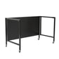 Black Minimalist Metal Folding Table Desk By Homeroots | Desks | Modishstore - 4