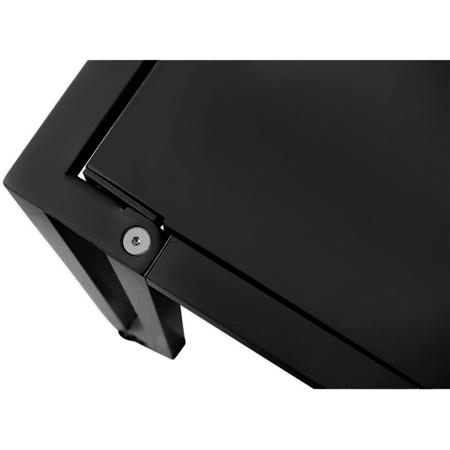 Black Minimalist Metal Folding Table Desk By Homeroots | Desks | Modishstore - 7