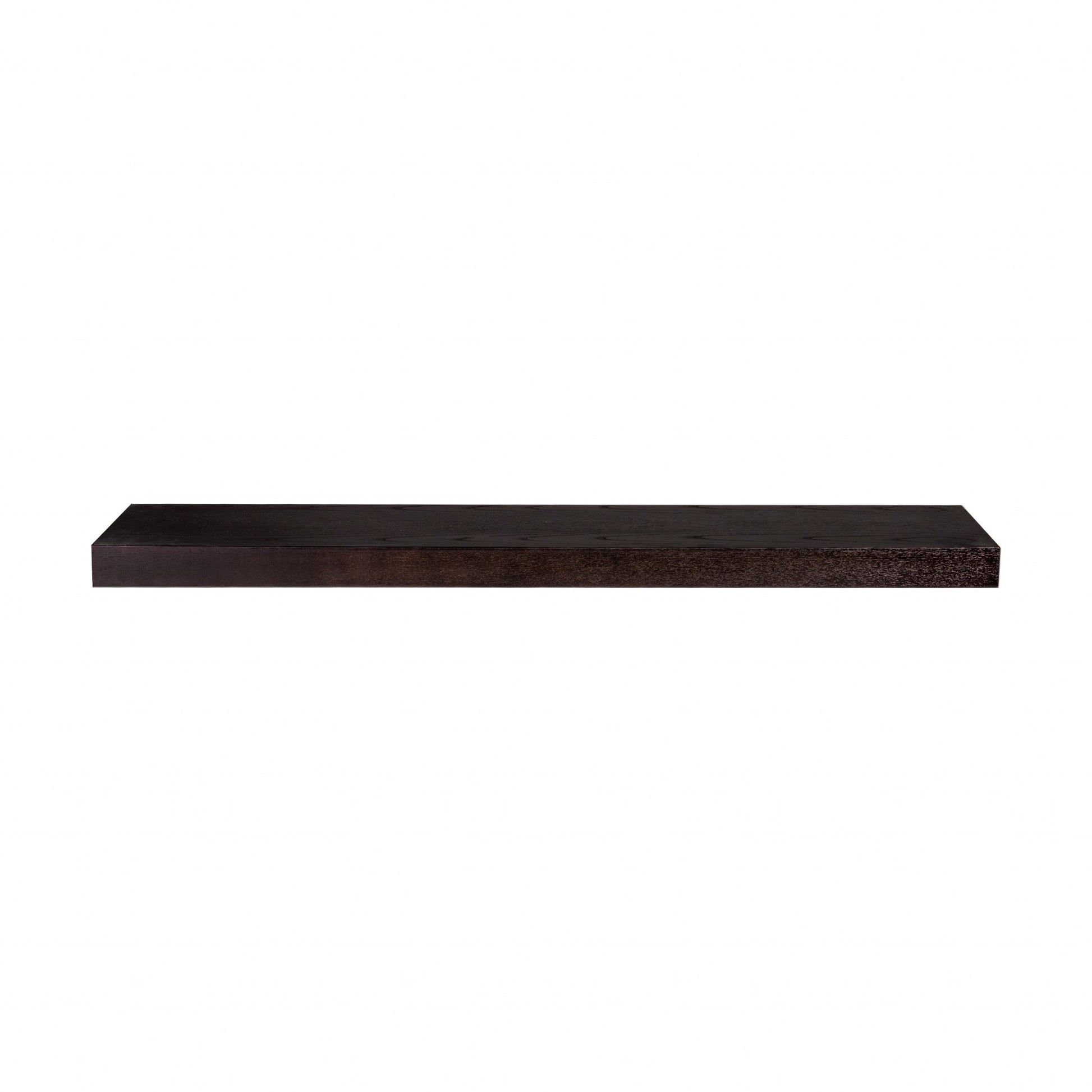 43" Dark Gray Whitewash Wooden Floating Shelf By Homeroots | Wall Shelf | Modishstore - 22