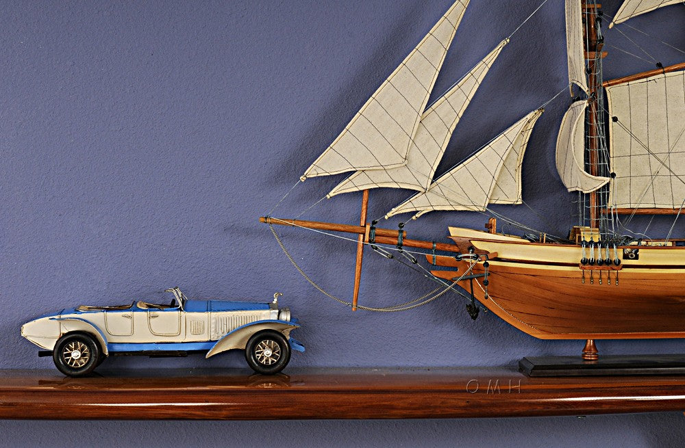 c1928 Sports Rolls Royce Phantom Car Model Sculpture By Homeroots | Sculptures | Modishstore - 6